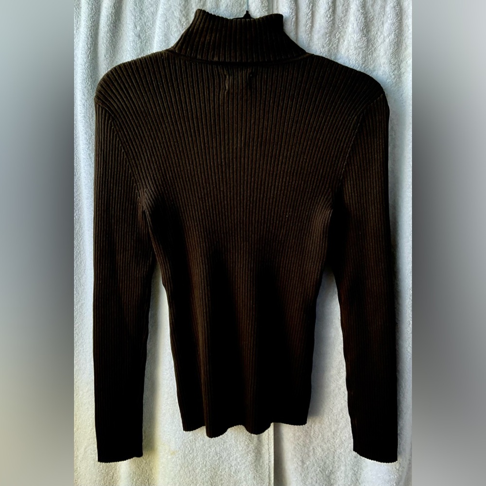 Chico's Chocolate Brown Turtleneck Sweater - Picture 6 of 11